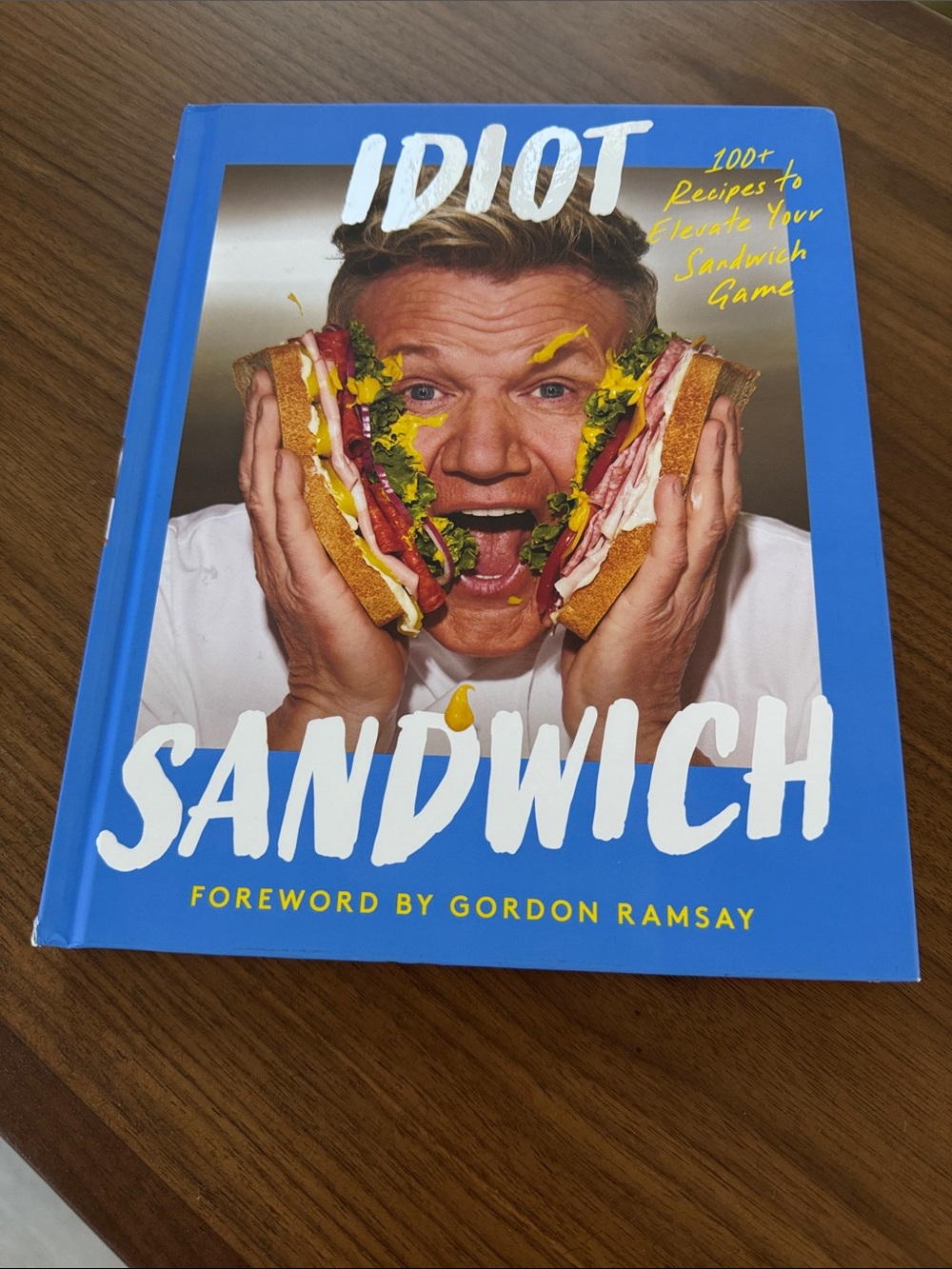 Idiot Sandwich Cookbook — Blue Cover